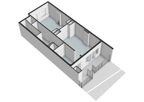 Floorplan - Hogeweg 8H, 1098 CB Amsterdam
